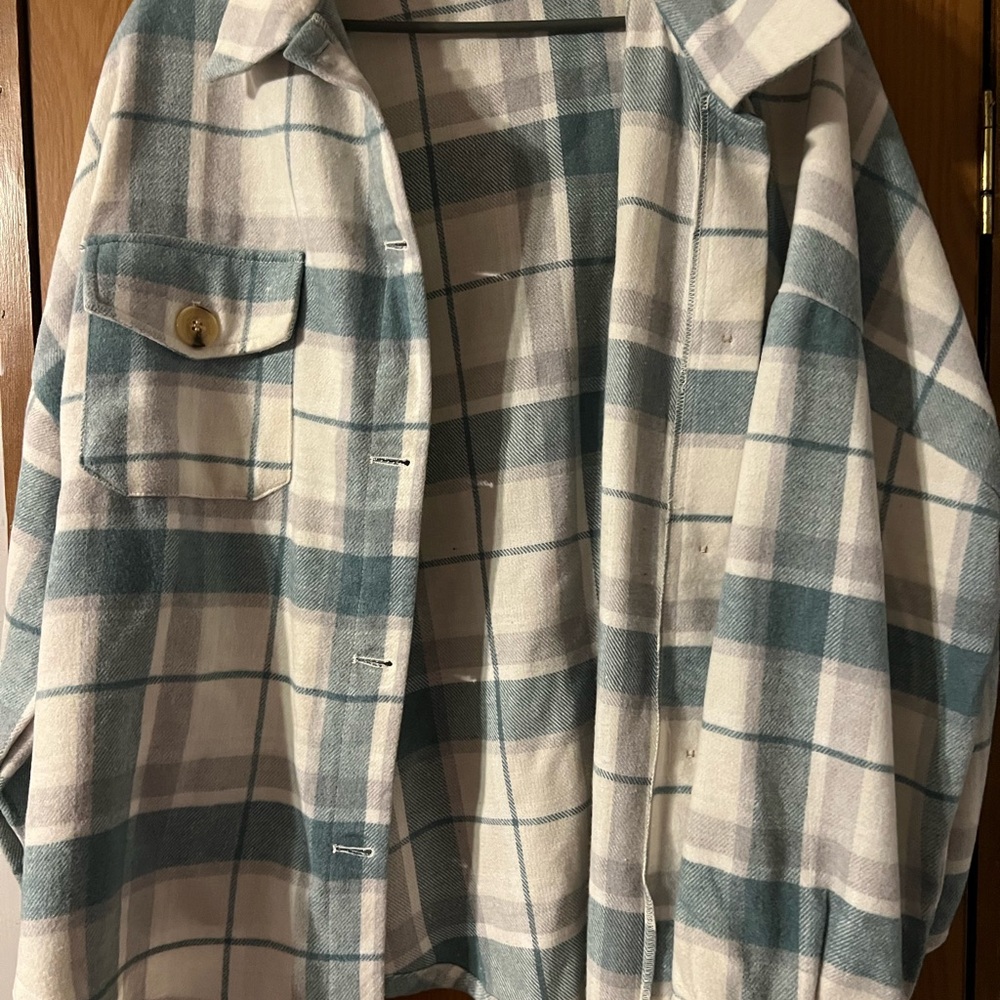 Plaid Button-Up jacket